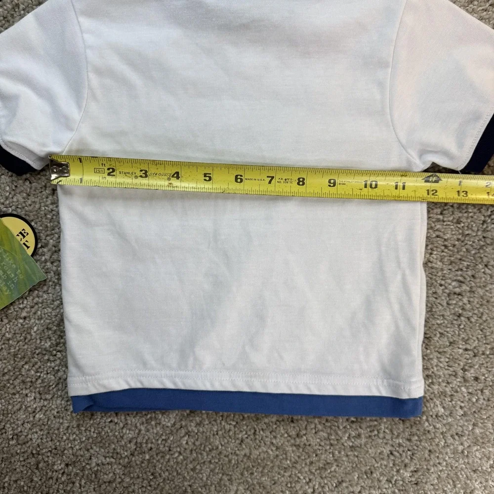Boyz Wear Shirt Boys 12-18 Months White Spitfire Fighter Pilot T-Shirt Ringer